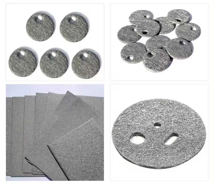 60% 65% 70% Porosity Porous Fiber Felt 0.4mm Thickness 40um 5 Micron N2 N4 Nickel Sinter Fiber Felt(pic2)